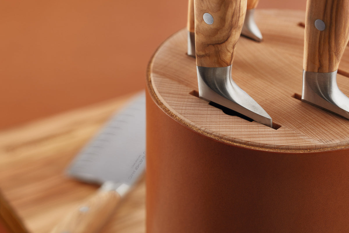 7" Amici Hollow Edge Rotoku Santoku Knife