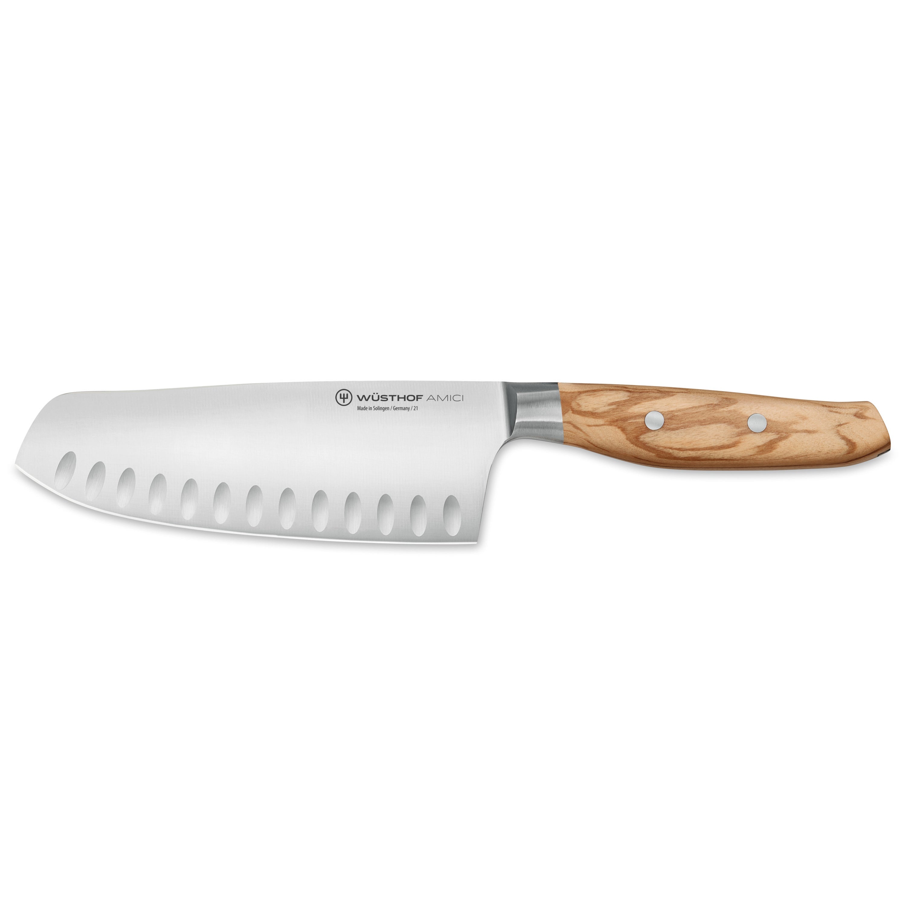 7" Amici Hollow Edge Rotoku Santoku Knife