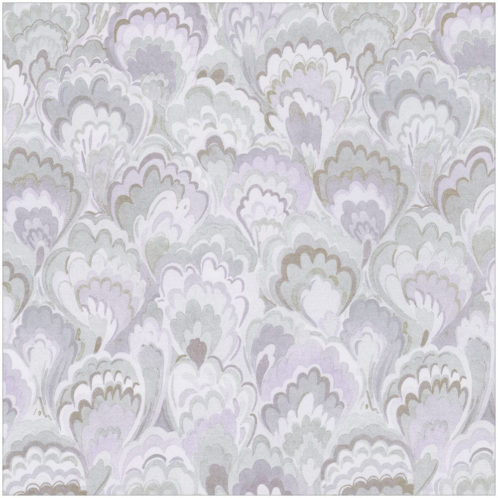 Marbled Ceramica Silver & Lavender Gift Wrapping Paper