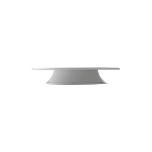 Blue Fluted Plain Footed Cake Plate 12.5"