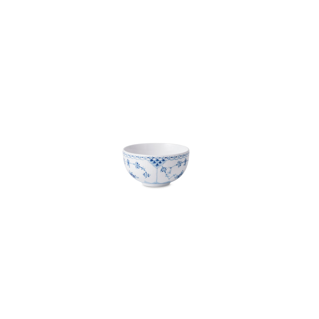 Blue Fluted Half Lace Rice Bowl