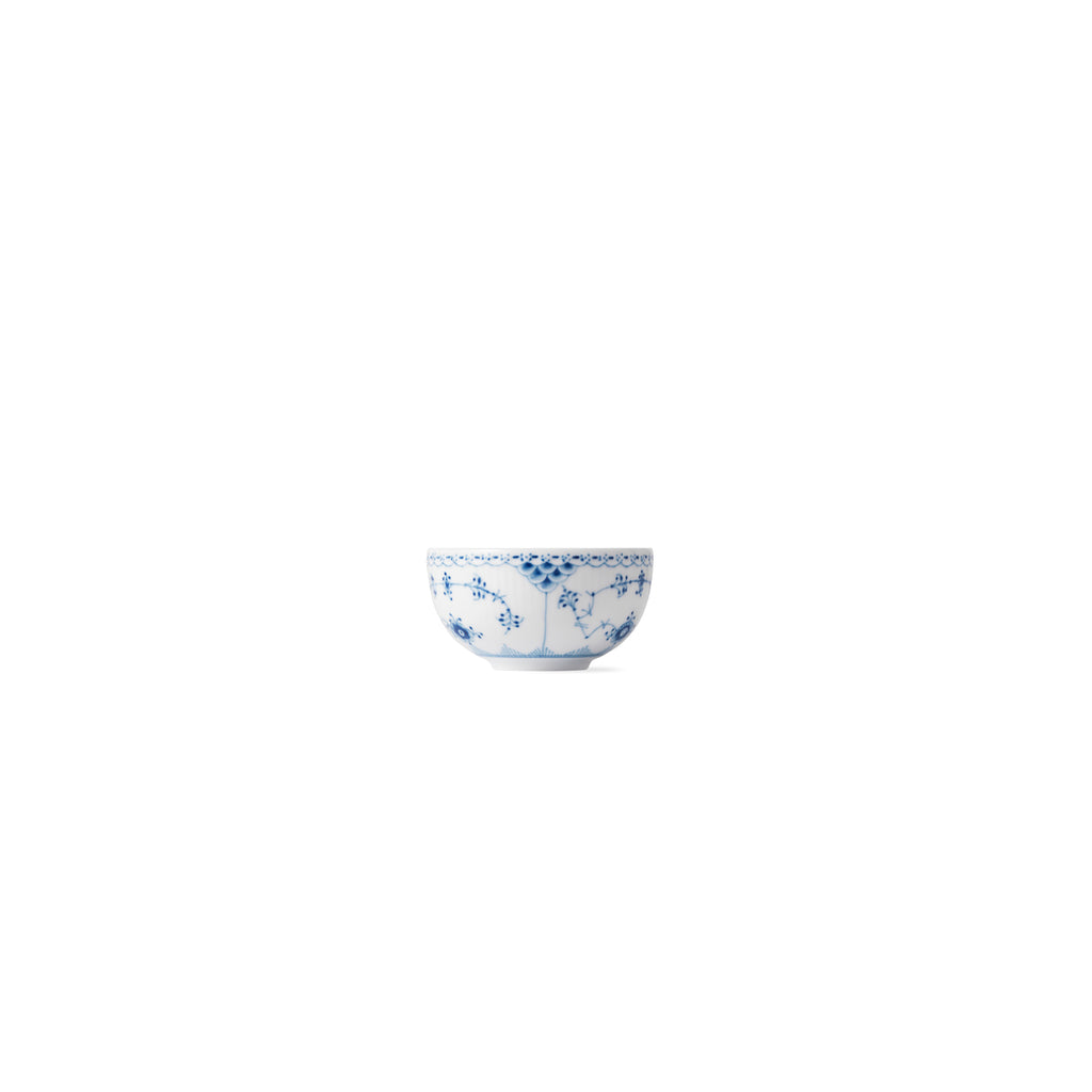 Blue Fluted Half Lace Rice Bowl