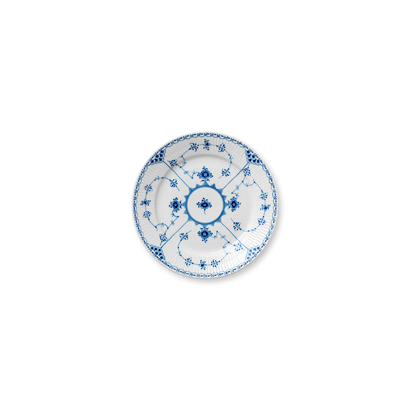 Blue Fluted Half Lace Salad Plate 8.75"