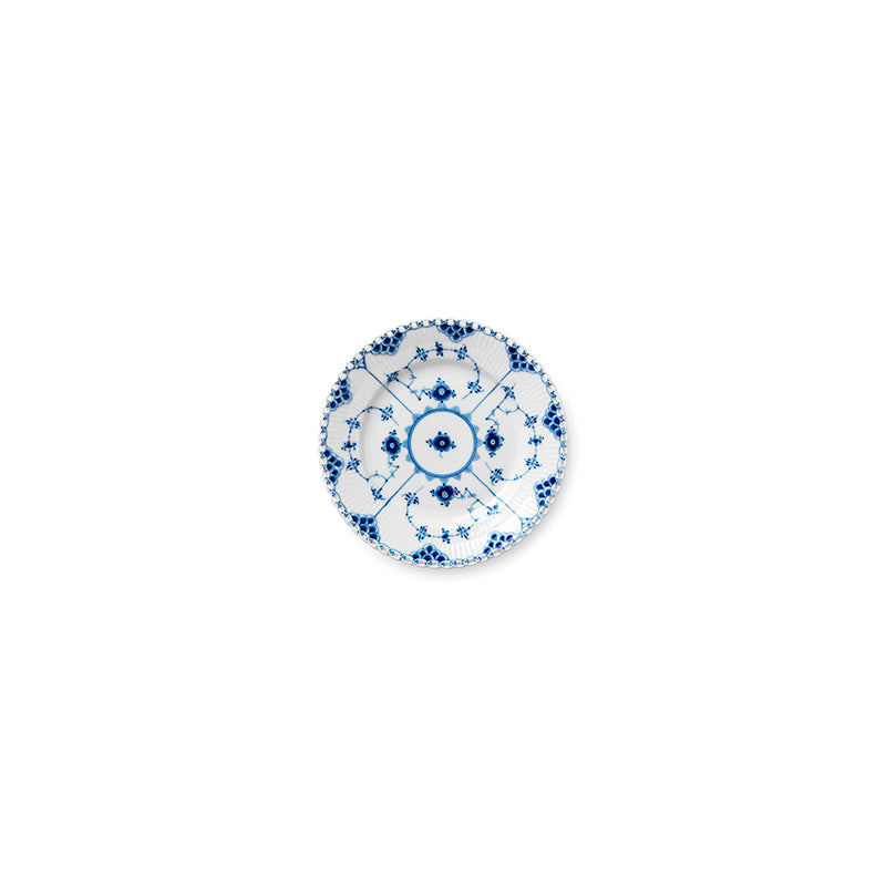 Blue Fluted Full Lace Bread & Butter Plate 6.75"