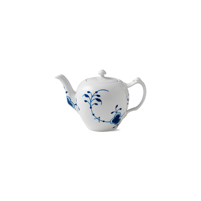 Blue Fluted Mega Teapot 100cl 1qt