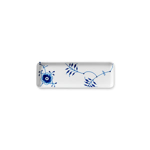 Blue Fluted Mega Oblong Dish 14"