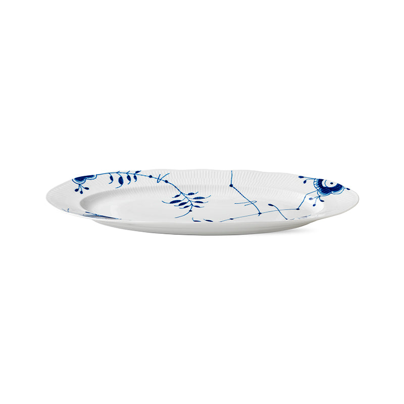 Blue Fluted Mega Fish Platter 24"