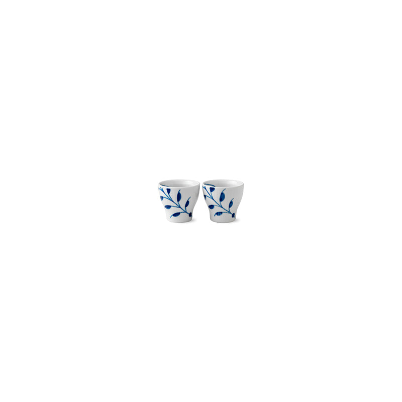 Blue Fluted Mega Egg Cup S/2 2"