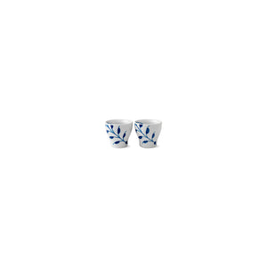 Blue Fluted Mega Egg Cup S/2 2"