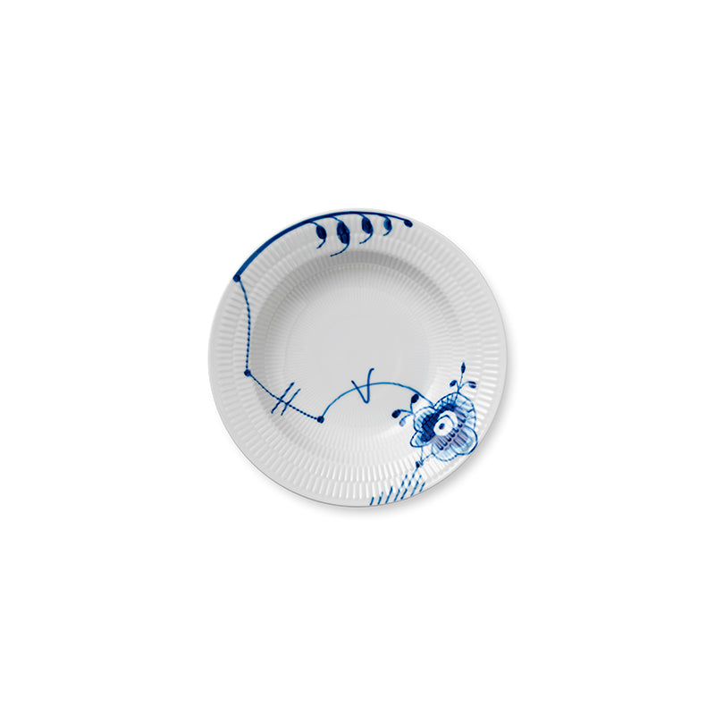 Blue Fluted Mega Rim Soup Bowl #6 8.25"