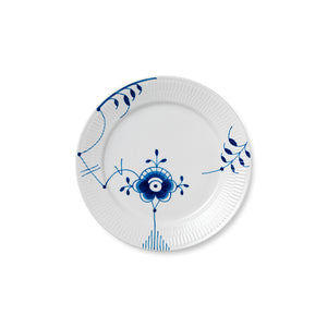 Blue Fluted Mega Dinner Plate #6 10.75"