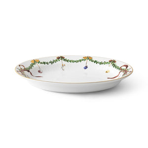 Star Fluted Dish Oval, 13.4"