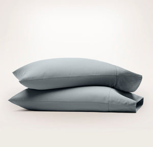 Signature Hemmed Pillowcase Set in Bluestone