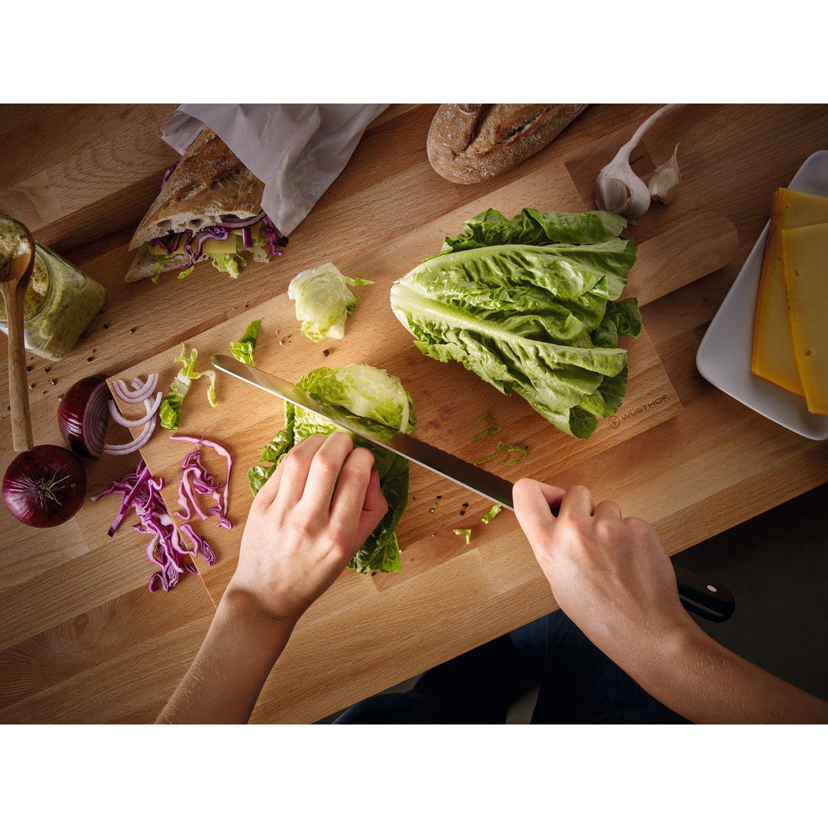 7" Gourmet Hollow Edge Santoku Knife