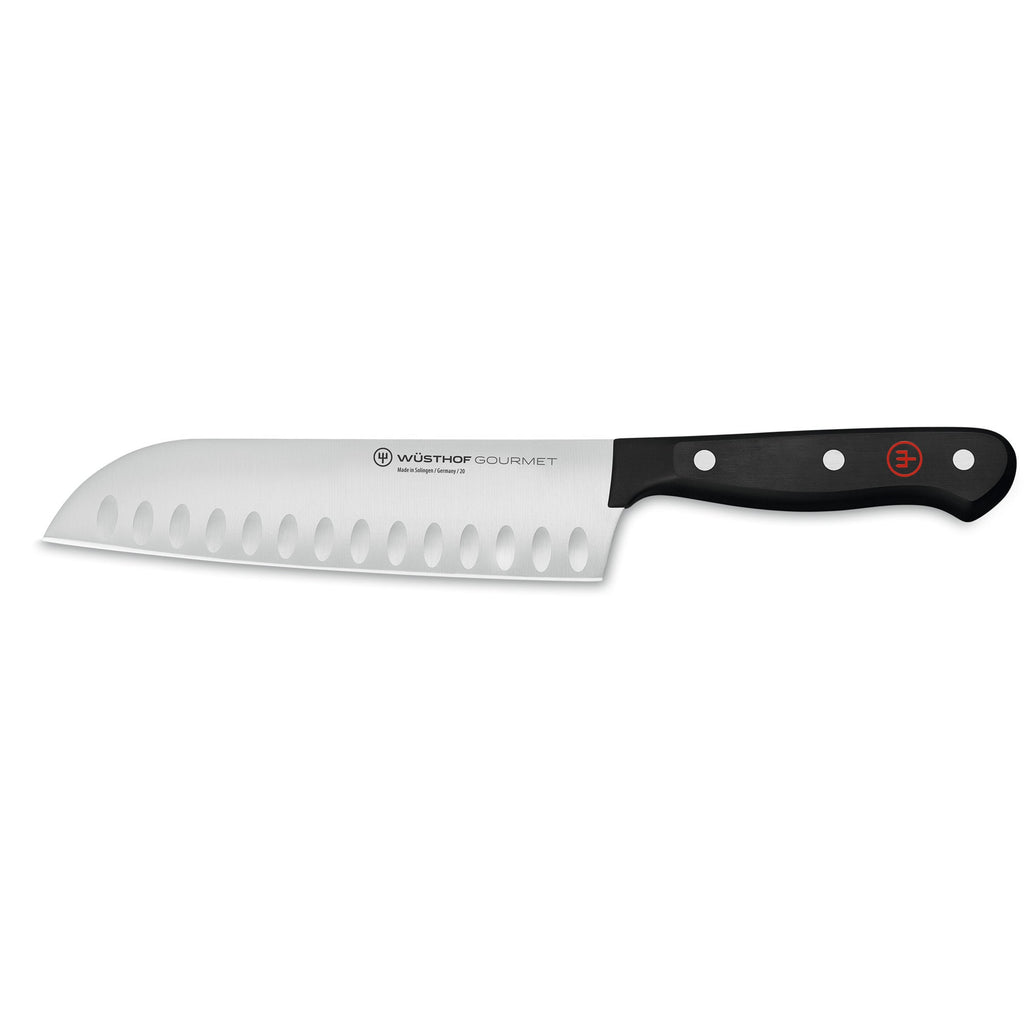 7" Gourmet Hollow Edge Santoku Knife