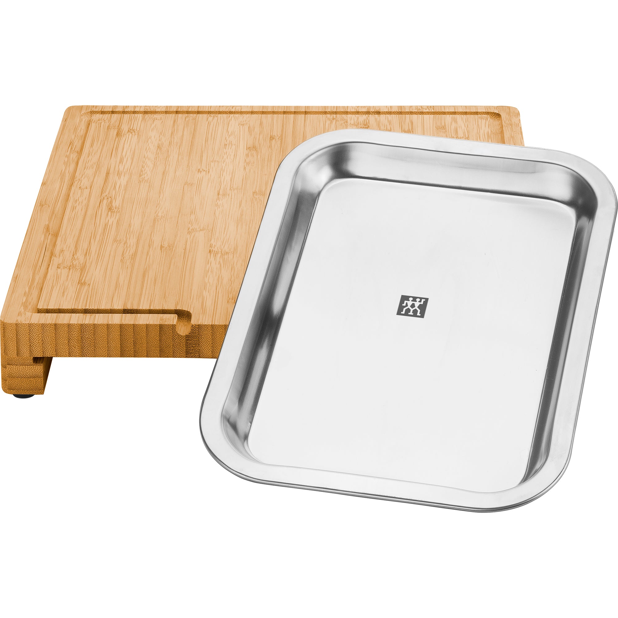 BBQ+ Bamboo Cutting Board with Tray