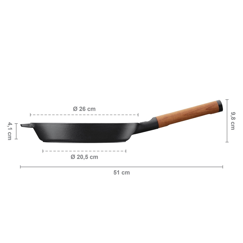 Norden Cast Iron Frying Pan, 10.24"