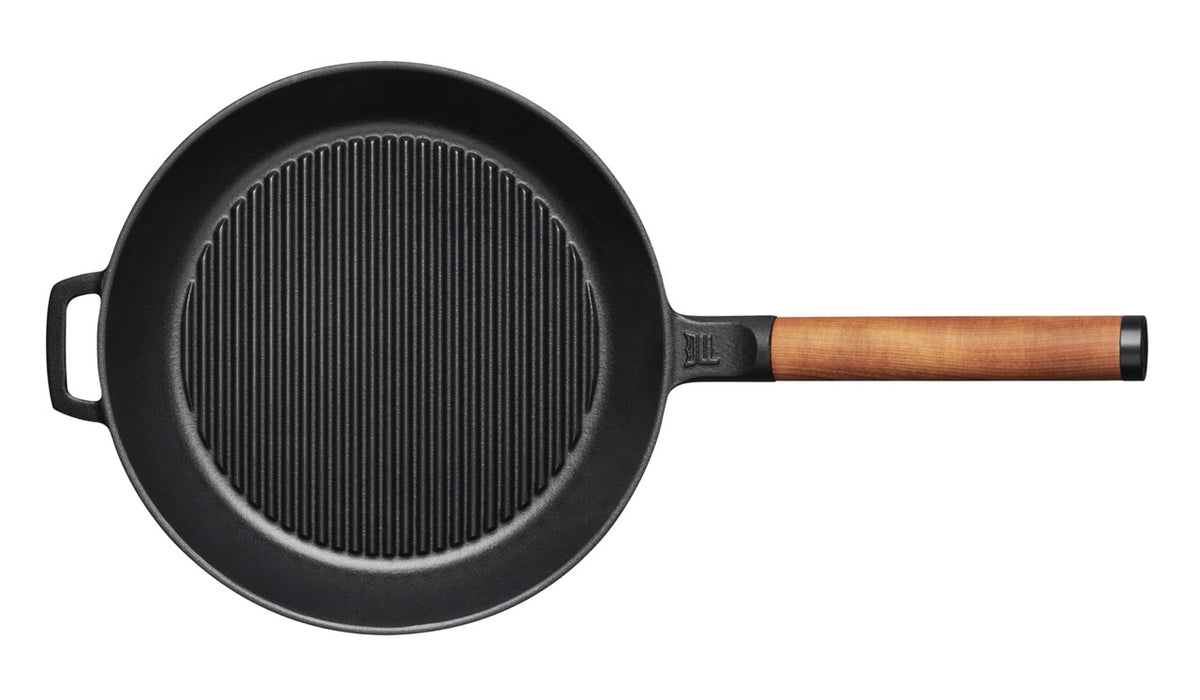 Norden Cast Iron Grill Pan, 10.24"