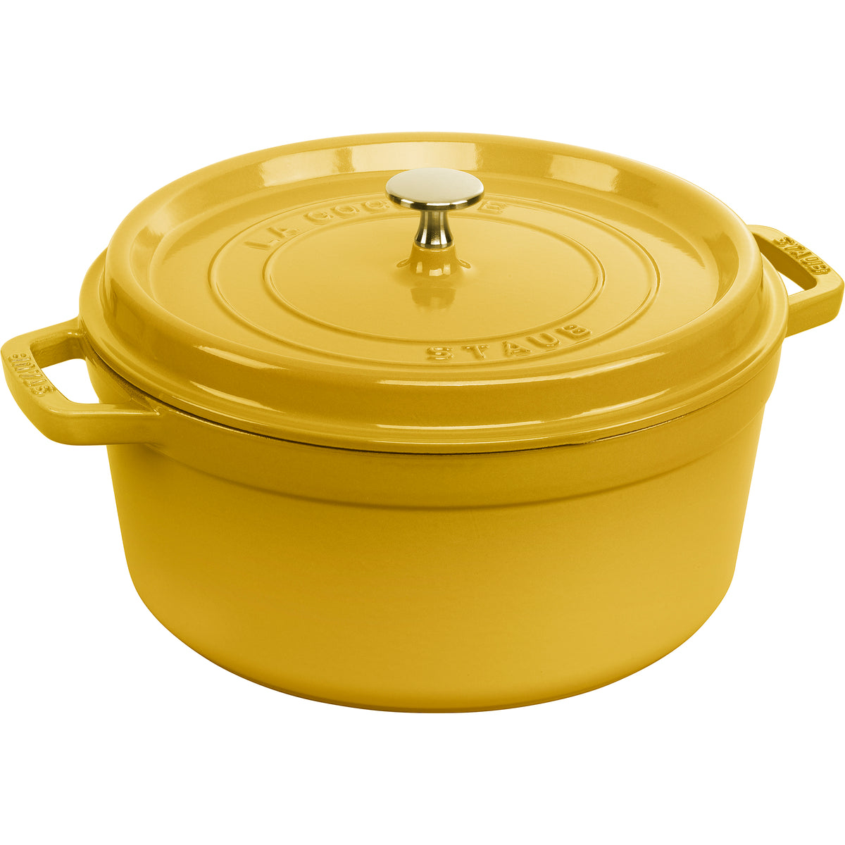 Cast Iron Round Cocotte Dutch Oven, 5.5-quart in Citron