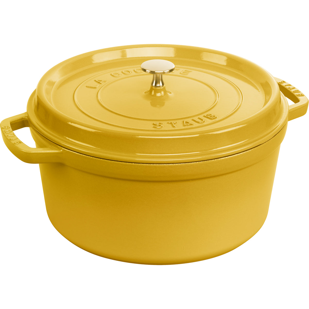 Cast Iron Round Cocotte Dutch Oven, 7-quart in Citron