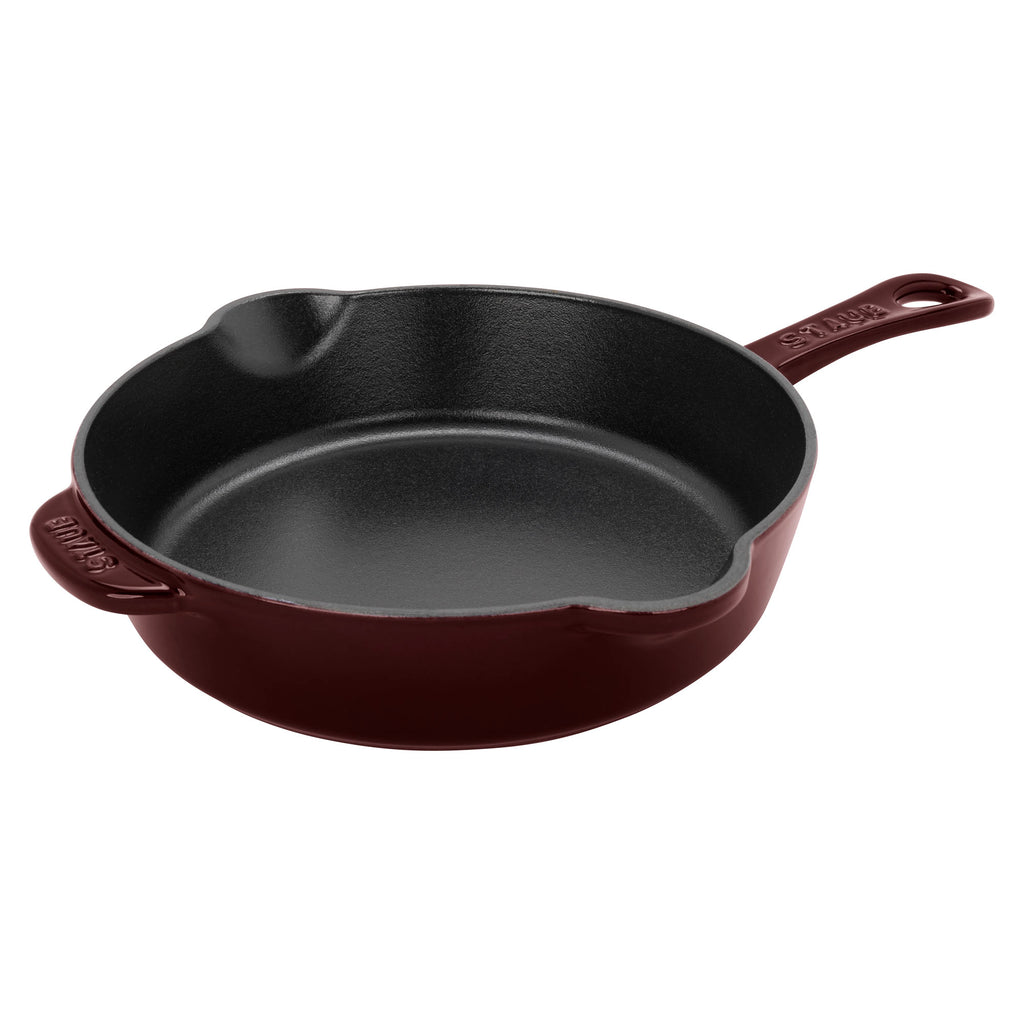 Cast Iron 8.5-inch Traditional Deep Skillet in Grenadine