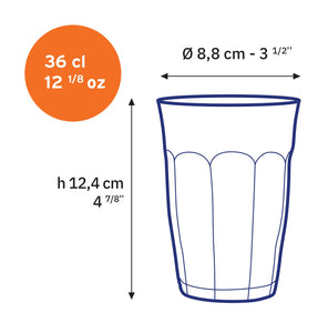 Le Picardie Clear Tumbler, Set of 4