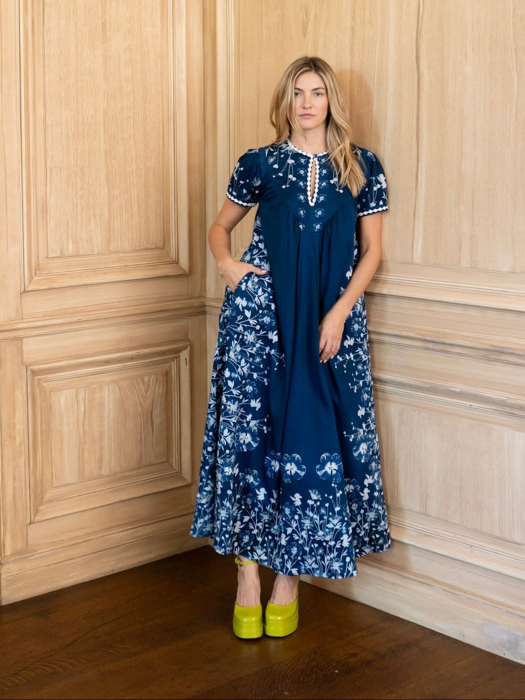 Kelly Dress in Midnight Garden