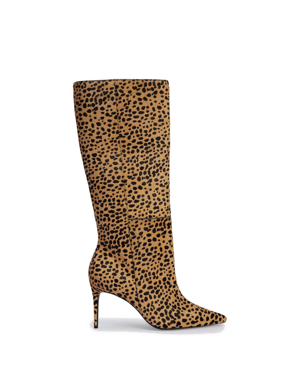Kath 80 Boot in Camel Dotted Cheetah Pony Hair