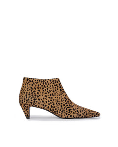 Kora 50 Boot in Camel Dotted Cheetah Pony Hair