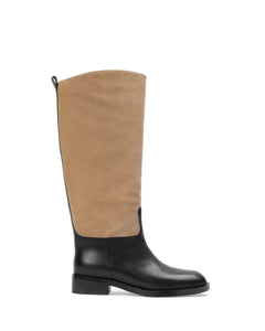 Pace 40 Boot in Latte Suede / Black Leather