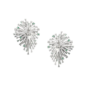 Emerald Mycelia Earrings