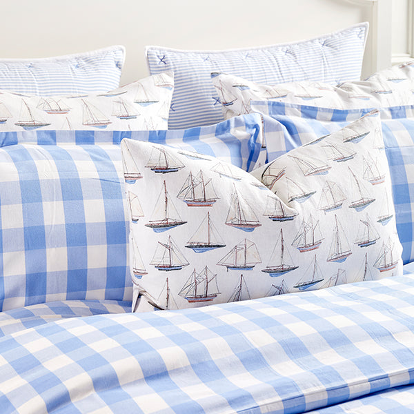 Classic Stripe Sham in Blue