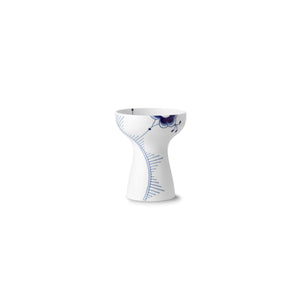 Blue Fluted Mega Open Vase 7.5"
