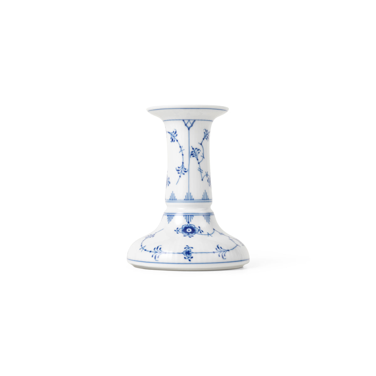 Blue Fluted Plain Candle Holder