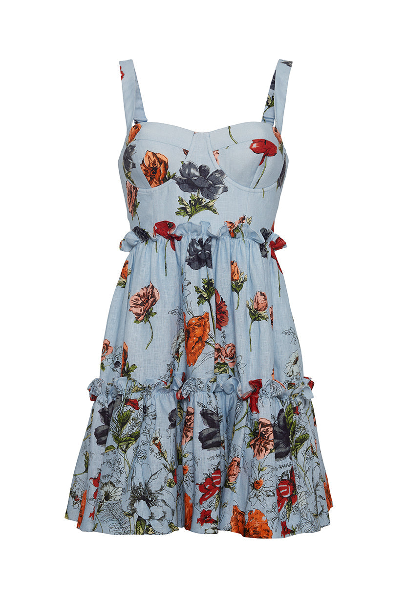 Audrey Dress in Botanica Blue