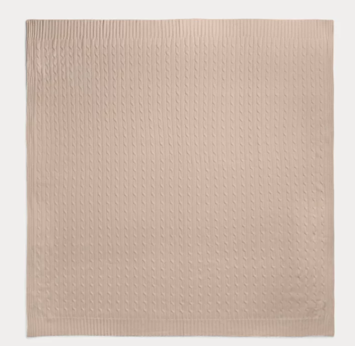 Cable Cashmere Throw Blanket