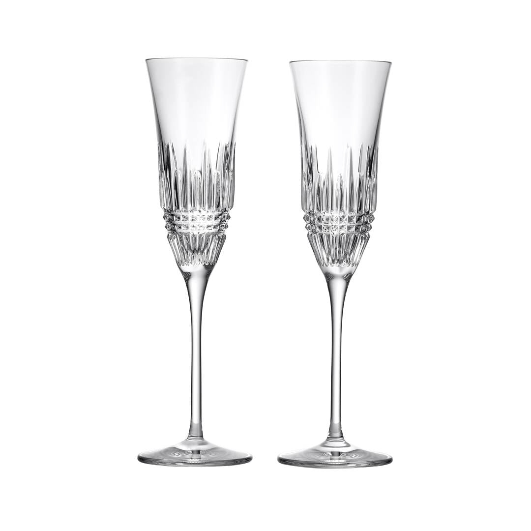 Lismore Diamond Essence Flute, Set of 2