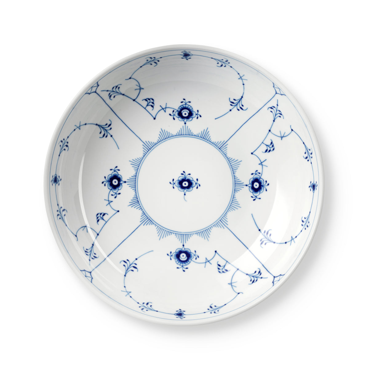 Blue Fluted Plain Bowl 2.4L