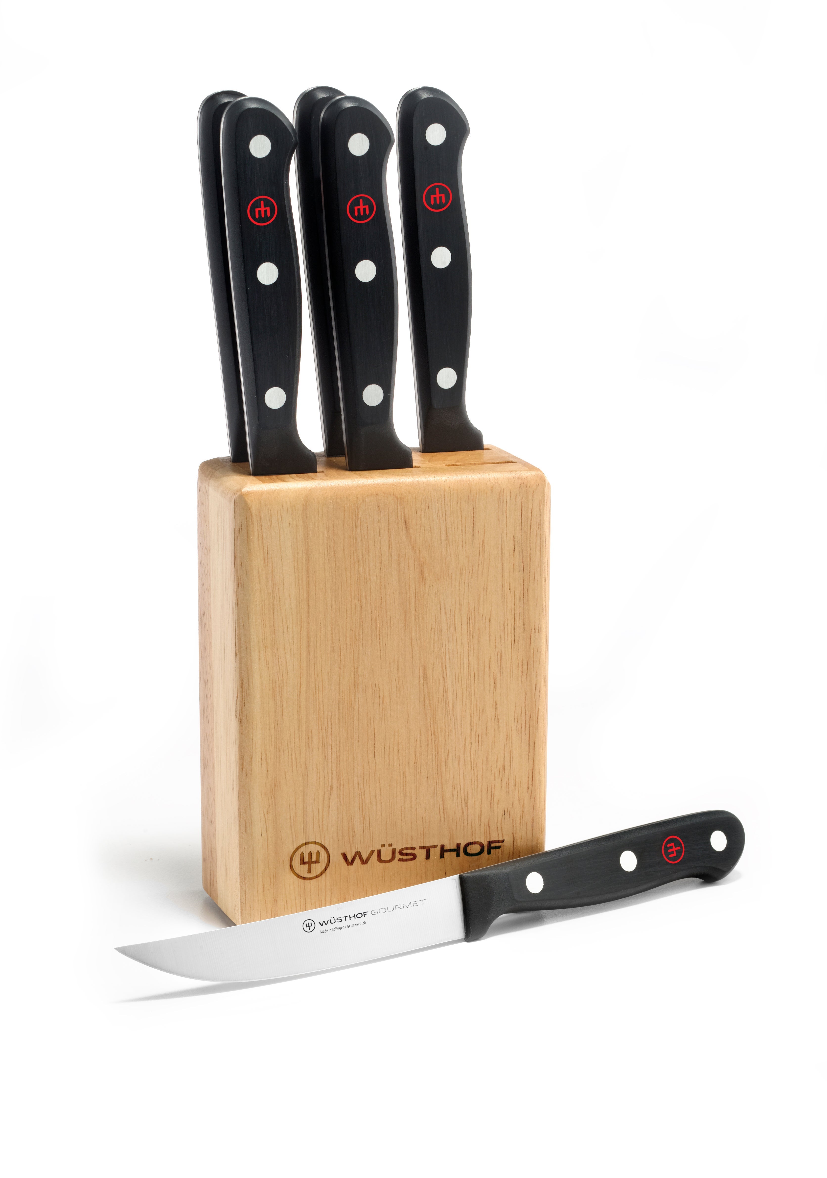 Gourmet Steak Knife Block Set, Set of 6