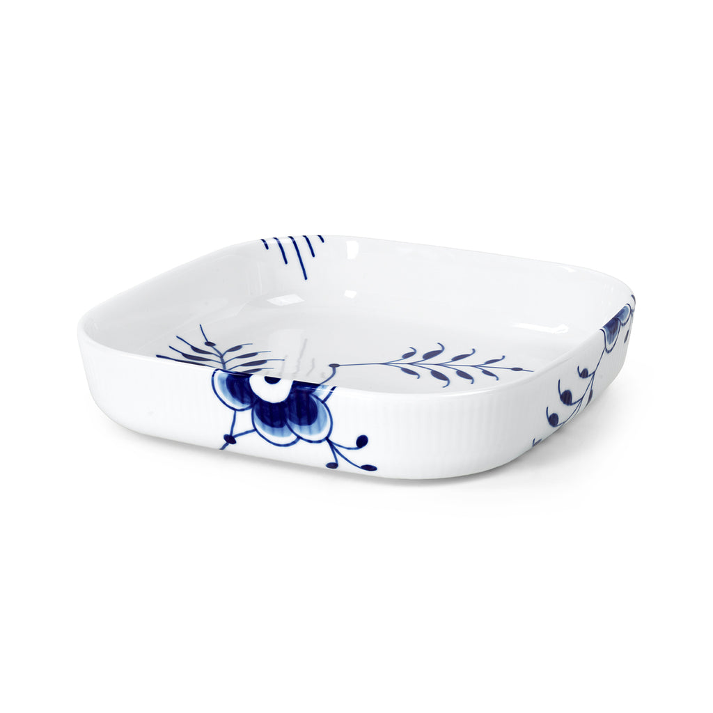 Blue Fluted Mega Square Ovenware 10 X 10"