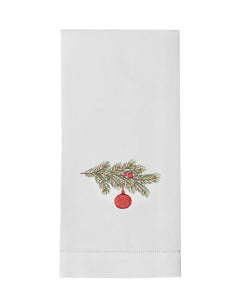 Pine Bough Ornament Hand Towel