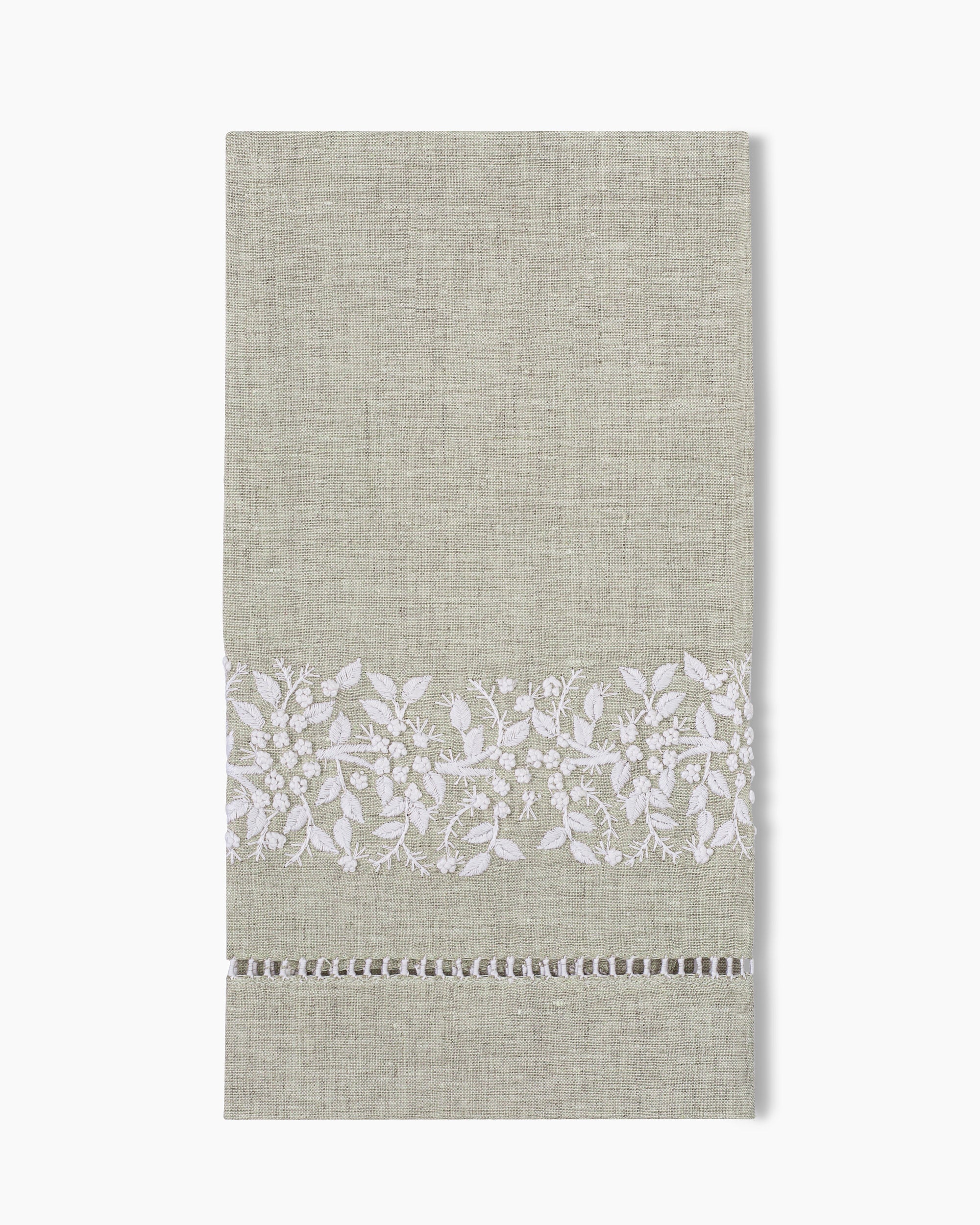 Henry Handwork Jardin Linen Hand Towel - Thumbnail 4