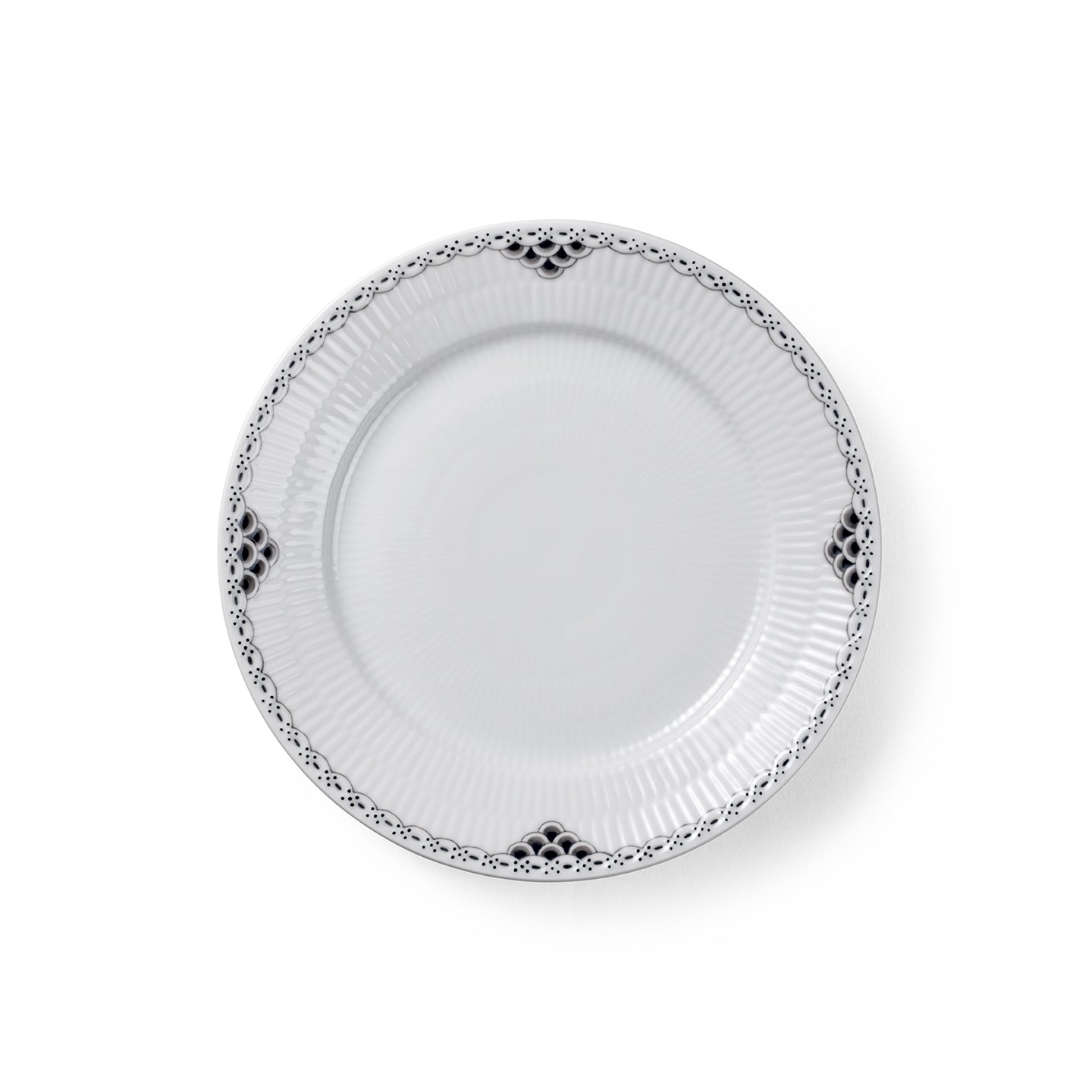 Black Lace Salad Plate 8.75"