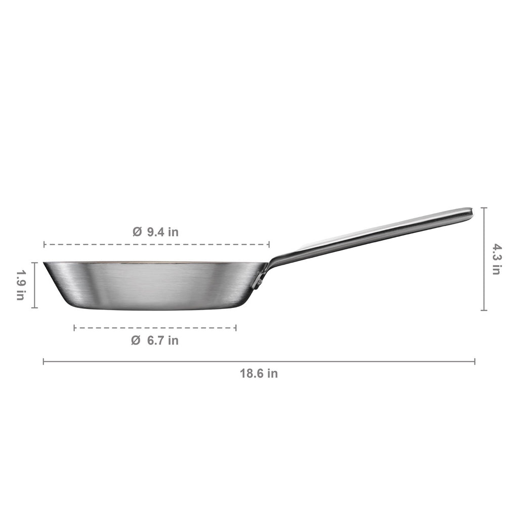 Norden Steel Frying Pan, 9.45" Coated