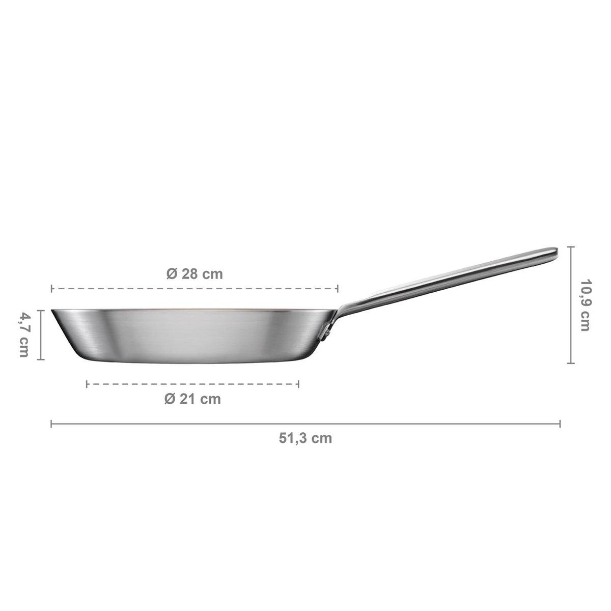 Norden Steel Frying Pan, 11" Coated