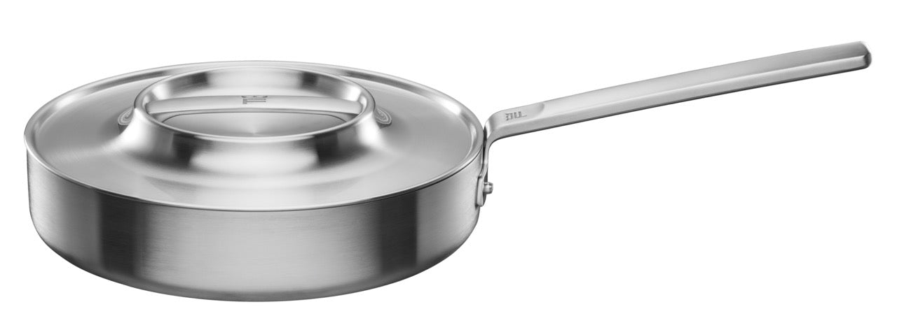 Norden Steel Sauté Pan, 10.24" Coated with Lid