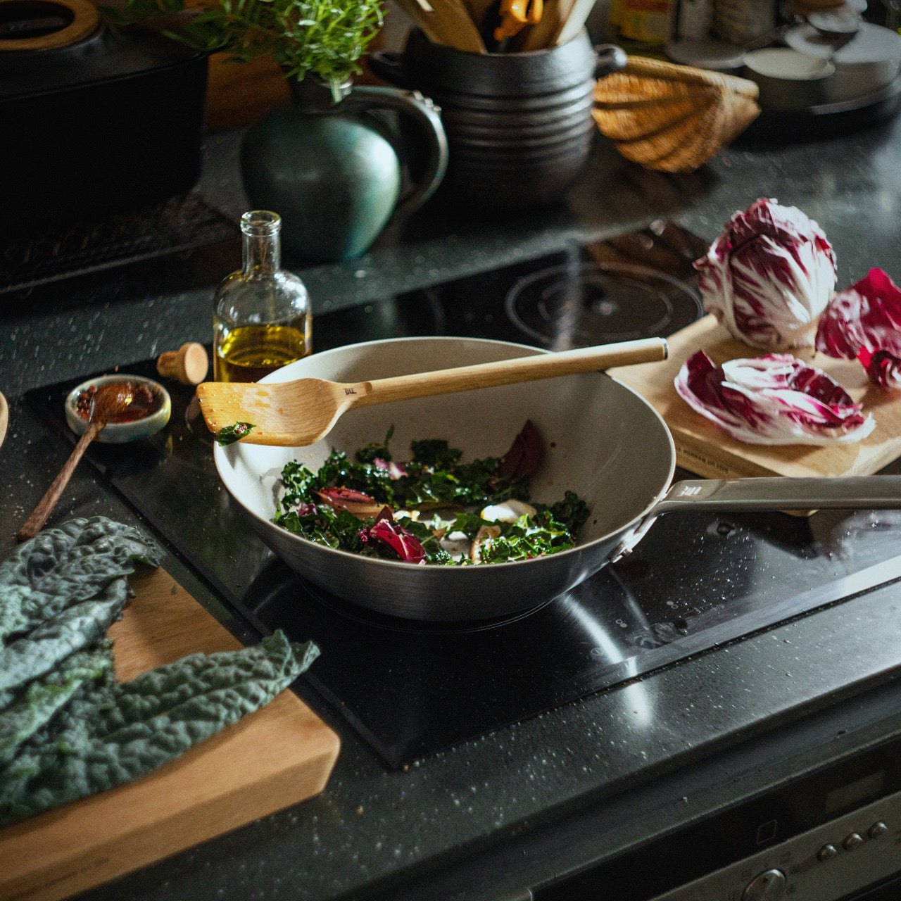 Norden Steel Wok, 11" Coated