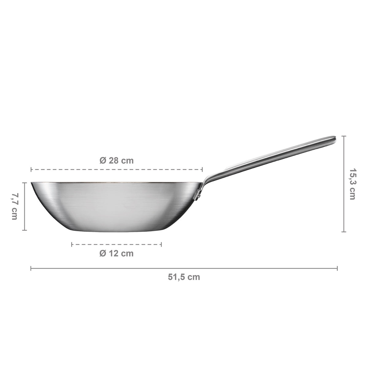 Norden Steel Wok, 11" Coated