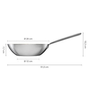 Norden Steel Wok, 11" Coated