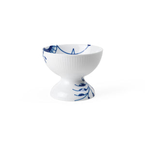 Blue Fluted Mega 3" Bowl On Foot